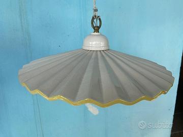 3 Lampadari sospensione retrò in ceramica