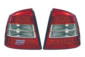 FANALI A LED OPEL ASTRA G 2P 4P 97-04 ROSSO AFFUMI