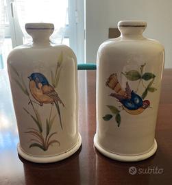 Coppia di vasi in ceramica