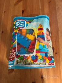 Sacco 80pz blocchi mattoni Mega Bloka
