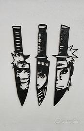 Kunai Naruto - Coltello Wall art 2D