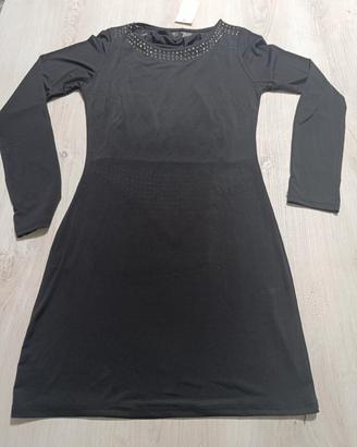 vestito donna nero aderente 