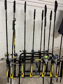 Attrezzatura completa per pesca trota lago