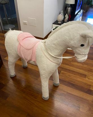Cavallo cavalcabile di peluche
