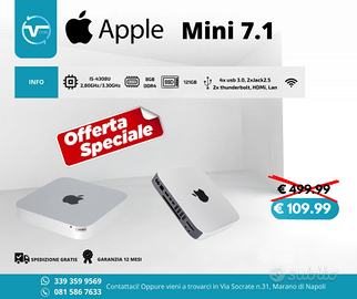Mac mini 7.1 i5 8Gb DDR3 121Gb SSD/ 1TB Wi-Fi