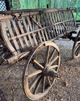 Antico Carro Agricolo Trasporto Fieno
