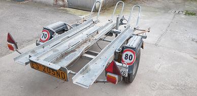 Rimorchio porta moto ELLEBI frenato