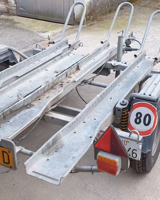 Rimorchio porta moto ELLEBI frenato