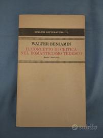 Walter Benjamin prima edizione einaudi