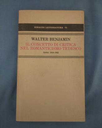 Walter Benjamin prima edizione einaudi