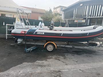 gommone selva 550 più Suzuki 40 ari