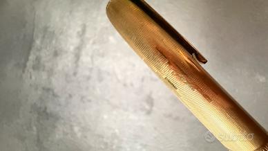 Stilografica vintage laminata oro OMEGA A.V.M