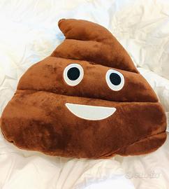 Cuscino marrone emoji 