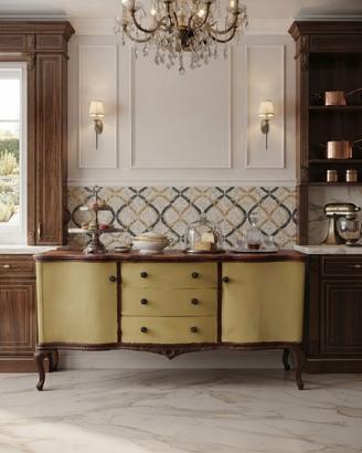 credenza vintage anni '30-'50 restyling eclettico 