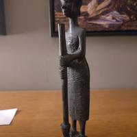 Statuetta in Legno Africana Intagliata