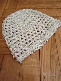 cappellino cuffietta estiva beige