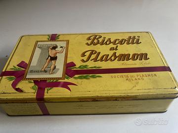 Scatola latta biscotti Plasmon