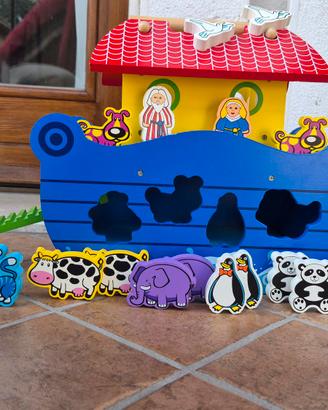 ARCA DI NOE IN LEGNO - DAL NEGRO