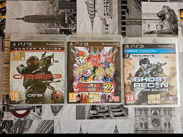 Set 3 Giochi PS3 - 30 euro