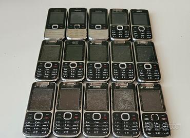 Lotto n. 15 Cellulari Nokia C2-01 2730 No Batterie