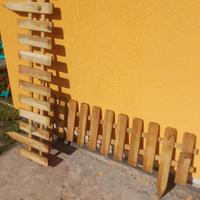 Steccato in legno da giardino 30h x 120 Lung.