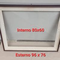 Cornice vintage con vetro 96x76 / 80x60 interno