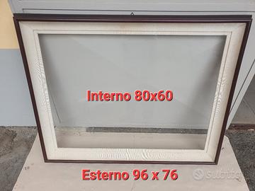 Cornice vintage con vetro 96x76 / 80x60 interno