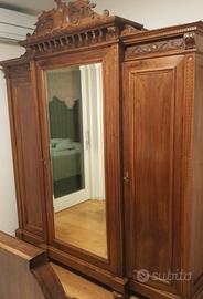 armadio in noce fine 800