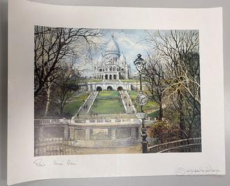 Stampa “Sacre” Coeur di Montmartre - Parigi