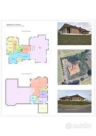 Villa singola allo stato grezzo con terreno e vist