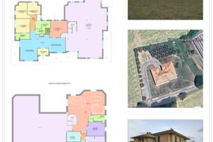 Villa singola allo stato grezzo con terreno e vist