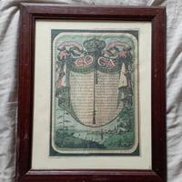 Locandina vintage 80 su cornice Coca Limoges.