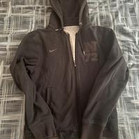 Felpa Nike con Zip e Cappuccio - Nera - Logo N72