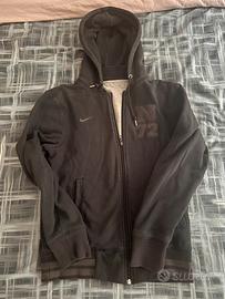 Felpa Nike con Zip e Cappuccio - Nera - Logo N72