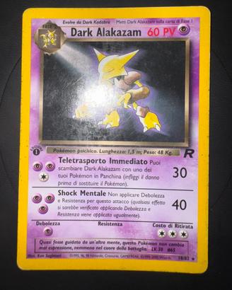 Dark Alakazam 18/82 1 Edizione Team Rocket
