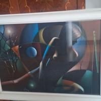 ABEZ OPERA QUADRO ASTRATTO SURREALISTA INCORNICIAT