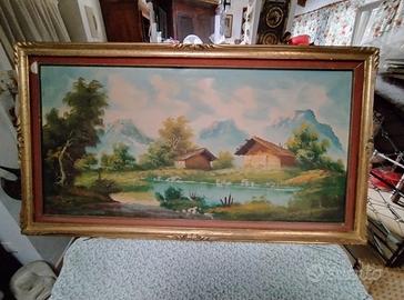 quadro dipinto a olio vintage