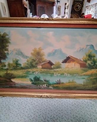 quadro dipinto a olio vintage
