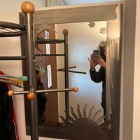 Specchio metallo con sole