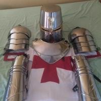 Armatura Medievale da cavaliere Templare, metallo