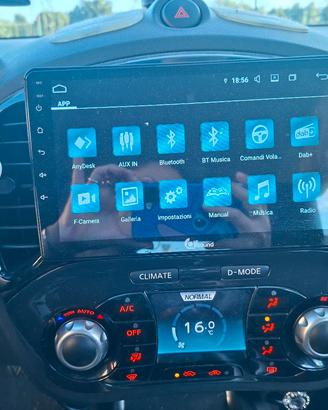 Autoradio Car play per Nissan Juke 2010