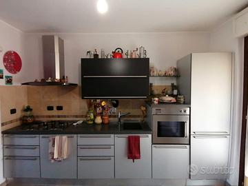 Cucina Veneta Cucine grigia con elettrodomestici