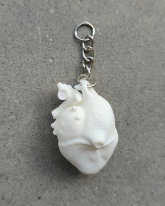 Portachiavi Cuore Bianco