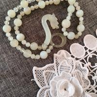 Collana cinese giada Hsiu vintage anni '70