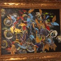 quadro acrilico su compensato