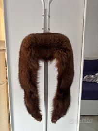 Collo + coda vera pelliccia di volpe vintage