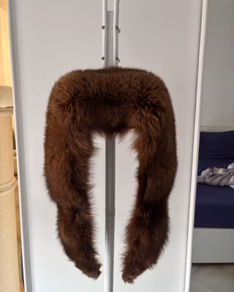 Collo + coda vera pelliccia di volpe vintage
