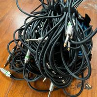 Cavi audio vari tipi e misure usati pochissimo