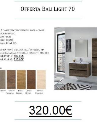 Mobile da bagno da 70 - Arredo bagno