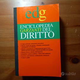 Libro Enciclopedia Garzanti del Diritto